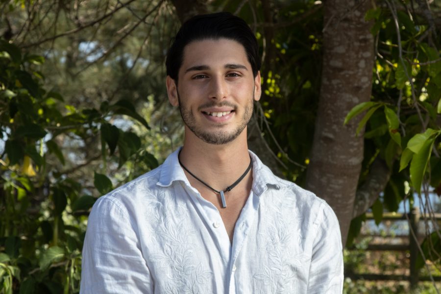 Associated Student Government Vice President Cameron Black relaxes in City Colleges gardens on April 5 in Santa Barbara, Calif. Black says he wants to create a change in the world and plans to surround himself with people who are willing to do what it take to get there.