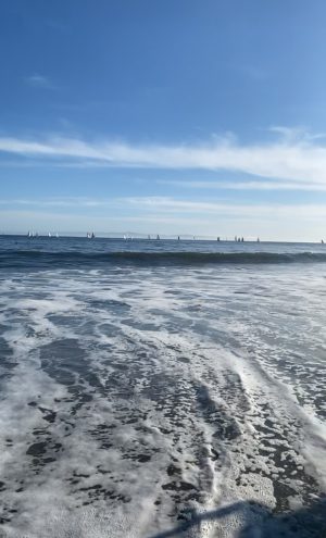 A photo taken by Mariela Lara after going to Lead Better Beach to clear her head after an exam at City College in Santa Barbara, Calif.