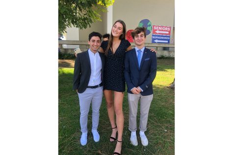Allison Budde (center) celebrates senior dress-up day on Oct. 4, 2019 at La Canadas high school in Flintridge, Calif. I felt out of place and awkward, Budde said about her taller-than-average height.