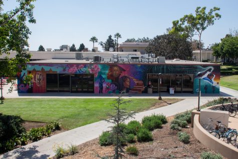 The UMOJA mural on Thursday, Sept. 15 at City College in Santa Barbara, Calif., located at the campus center was painted by the BAMP organization. This mural focuses on Black and African American students education.