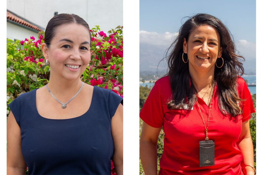 María Villagómez (left) and Paloma Arnold (right), both photographed in September at City College in Santa Barbara, Calif., have taken on the roles of the newly split position of executive vice president. Villagómez was hired as vice president of academic affairs and Arnold was promoted to vice president of student affairs.