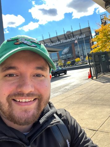 Benny Chaidez smiling in his Eagles jersey on Oct. 18 in front of the Philadelphia Eagles Stadium, Pennsylvania. This was Chaidez’s first time going to the stadium and according to him it was one of the best joys of his life. “As much as I love seeing all my favorite teams play on the television, going to a game is a different level. Being at the game with more passionate fans brings joy like no other,” Chaidez wrote. “Every sports fan will definitely enjoy seeing their favorite team play, especially at the stadium!”