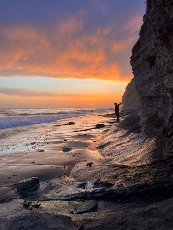 The sunset on April 26 at Mesa Lane beach. “I remember I was happy when I took it, also I like watching sunsets and surfing,” Sebastian Thilly wrote.