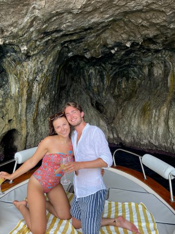 Ryan Painter and Jake Gildred smiling as they find their balance on a boat on July 25 in Capri, Italy. “My best friend and I took our first solo trip to Italy this summer,” Painter wrote. “We stayed on the Amalfi Coast and I felt surrounded by so much adventure, freedom, and love.”