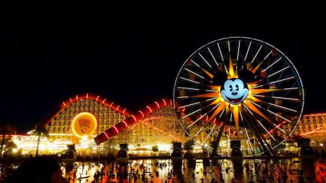 In front of Pixar Pier on Sept. 24 at Disney California Adventure Park in Anaheim, Calif moments before the World of Color show started. “You can feel the anticipation radiating from the guests around you as everyone waits for the moment when the background music stops, the lights go out and the show begins,” Cody Segal wrote.