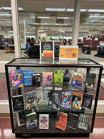 Luria Library’s Black History Month collection is located inside of the Luria Library at City College in Santa Barbara, Calif. This image is courtesy of Selina Portera.