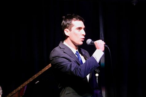 Kellen Romano serenades the crowd at SoHo Restaurant and Music Club with his arrangement of It Don’t Mean A Thing If You Ain’t My Baby on Feb. 13 in Santa Barbara, Calif.