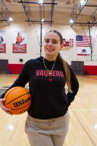 Sophmore Isabella Jensen Williams on Feb. 27, in the Sports Pavillion in Santa Barbara, Calif. Jensen Wiliams was named to the 2022-23 Western State Conference North Division All-Conference Team.