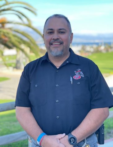 Miguel Pineda, the night-time custodial supervisor, photographed for staff pictures in Santa Barbara, Calif. Courtesy image from Miguel Pineda