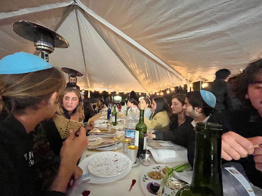 UCSB and City College students gathered at the Santa Barbara Chabad on Wednesday, April 5 in Isla Vista, Calif. Jewish students came together to celebrate Passover, a holiday that focuses on telling the stories of the triumphs Jewish people have gone through.
