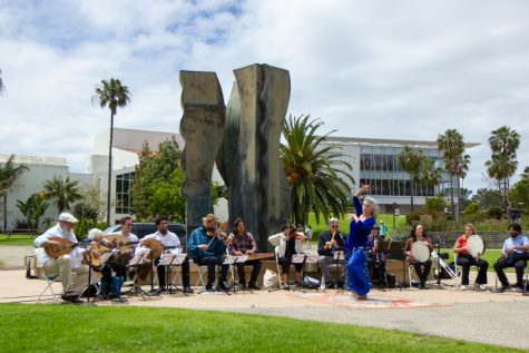 The University of California, Santa Barbara’s Middle Eastern Ensemble performs a traditional Middle Eastern dance and song on Thursday, May 4 in Santa Barbara, Calif. According to the UCSB Department of Music’s website, the ensemble has performed throughout California, ranging from San Diego to Sacramento.