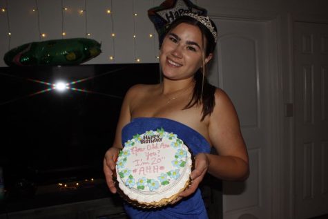 Enjoying her 20th birthday party, Emma Welch blew out her candles to enter her new decade of life on Saturday, May 6 in Santa Barbara, Calif.