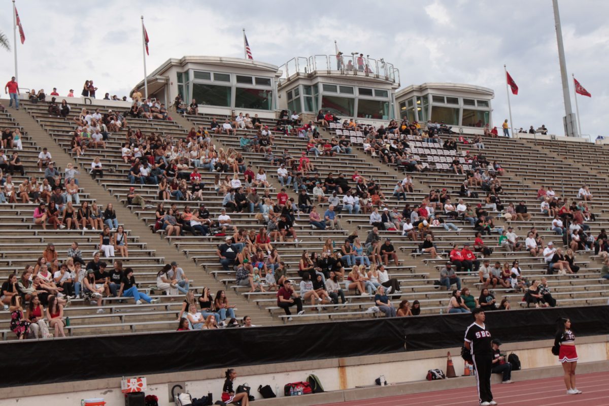 The Vaqueros fans look on at the 2023 season home opener on Saturday, September 9th at La Playa Stadium. City College students get free access to all home games using their student activity pass within their student ID.