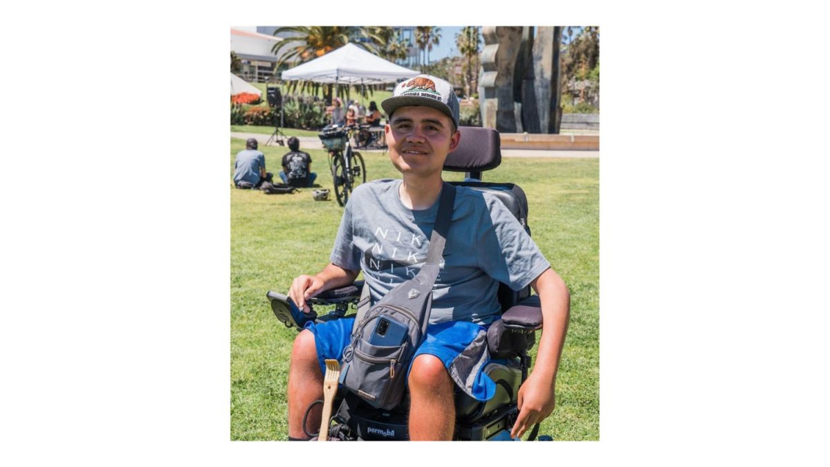 Jorge Uriel Benitez enjoys the sunshine on April 21 on SBCCs Great Meadow in Santa Barbara, Calif. Benitez passed away on Oct. 11. 