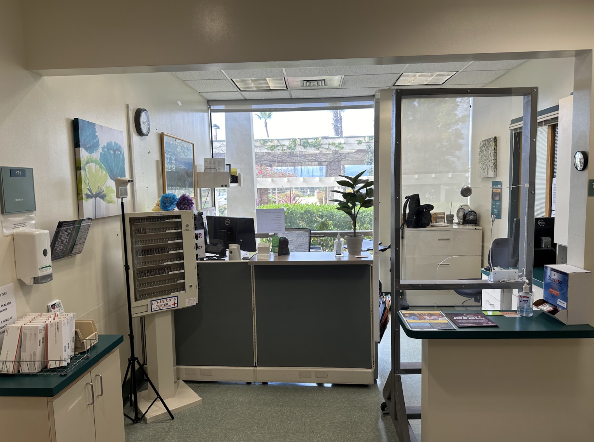 The Clinic is open for students and faculty to access physical health resources and wellness items on Feb. 27, 2024 located at City College in Santa Barbara, Calif. Items such as COVID-19 tests, Narcan and inhalers are all available to students free of charge.
