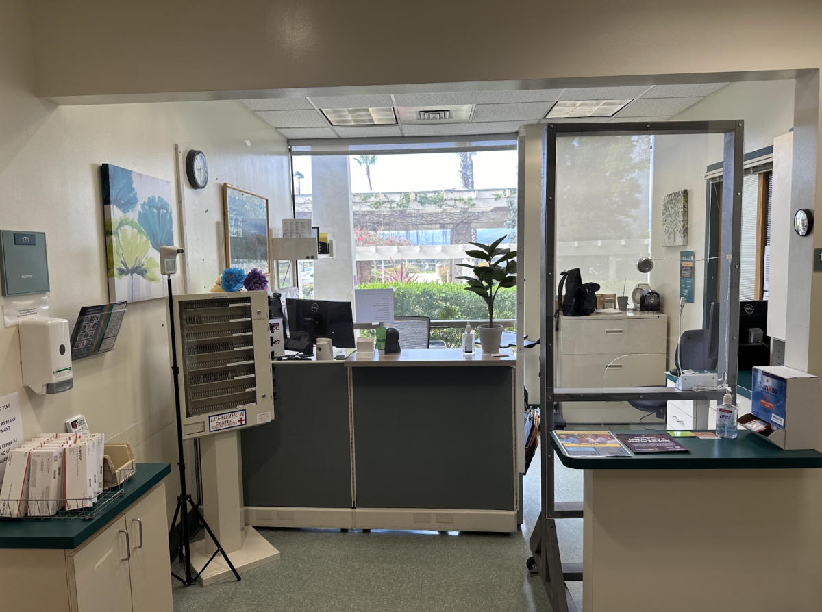 The+Clinic+is+open+for+students+and+faculty+to+access+physical+health+resources+and+wellness+items+on+Feb.+27%2C+2024+located+at+City+College+in+Santa+Barbara%2C+Calif.+Items+such+as+COVID-19+tests%2C+Narcan+and+inhalers+are+all+available+to+students+free+of+charge.