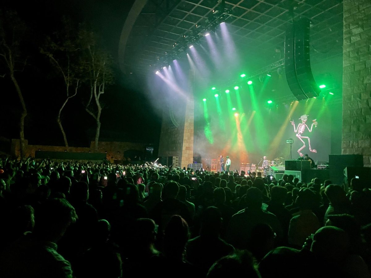 A rowdy audience roars with admiration following an impressive performance by iconic punk rock band, Social Distortion, on April 10 at the Santa Barbara Bowl.